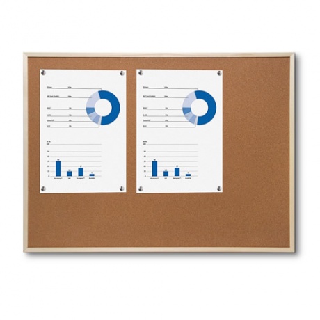 Budget Wood Framed Cork Noticeboard